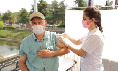 Çarşamba 55 bin 555 aşı için kolları sıvadı