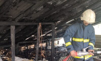 Çatak’ta çatı yangını