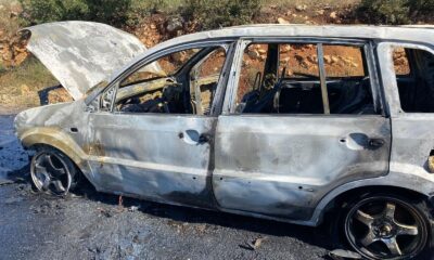 Cenazeye giderken aracı kül oldu