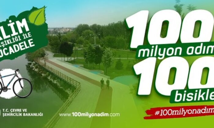 Çevre ve Şehircilik Bakanlığından “100 Milyon Adım 100 Bisiklet” projesi