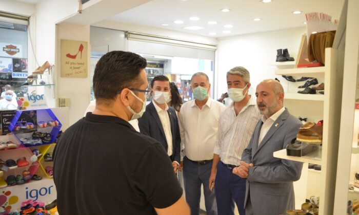 CHP Genel Başkan Yardımcısı Öztunç ve Belediye Başkanı Oktay esnaflarla görüştü