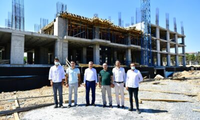 Çınar, yeni belediye hizmet binası inşaat alanındaki çalışmaları inceledi