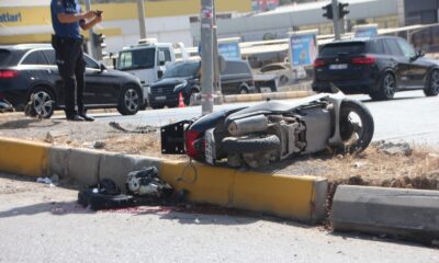 Ciple çarpışan motosiklet sürücüsü hayatını kaybetti