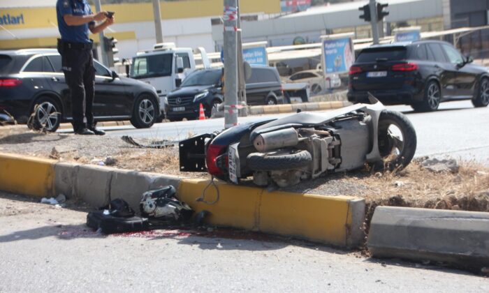 Ciple çarpışan motosiklet sürücüsü hayatını kaybetti