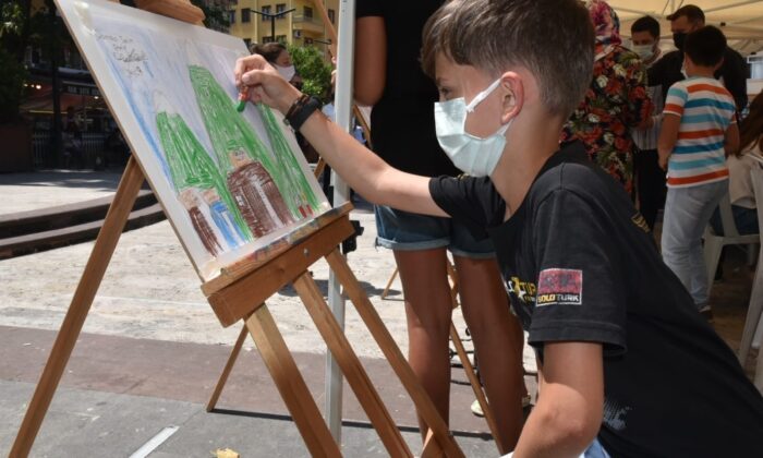 Çocuklar hayallerindeki Görele’yi çizdi