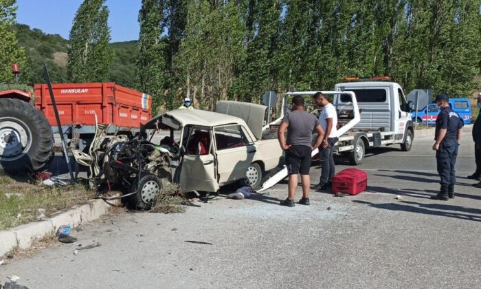 Çorum’daki trafik kazası