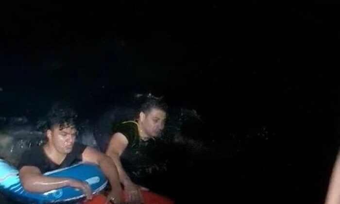 Deniz yatağı ile Yunan Adasına geçmeye çalıştılar