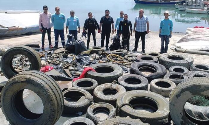 Denizden traktör tekeri de çıktı, klozet de