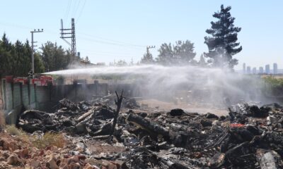 Depo yangınında 2 milyon dolarlık malzeme kül oldu