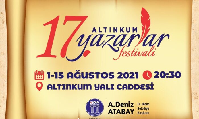 Didim’de ’17. Altınkum Yazarlar Festivali’ yarın başlıyor