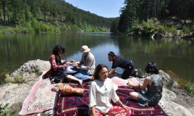 Doğada müzik ile terapi yapıldı