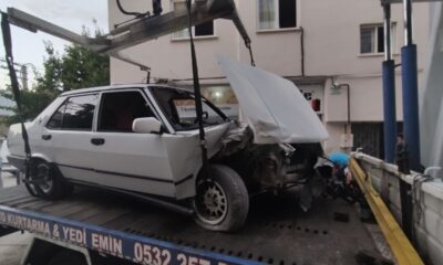 Doğalgaz borusunu deldi, hiçbir şey olmamış gibi aracına binip gitmek istedi