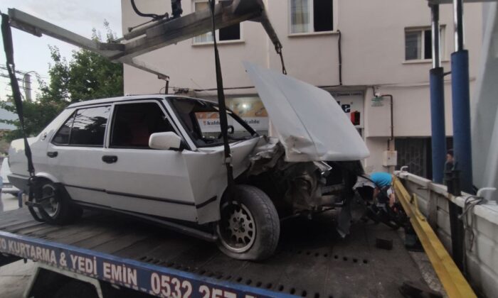 Doğalgaz borusunu deldi, hiçbir şey olmamış gibi aracına binip gitmek istedi