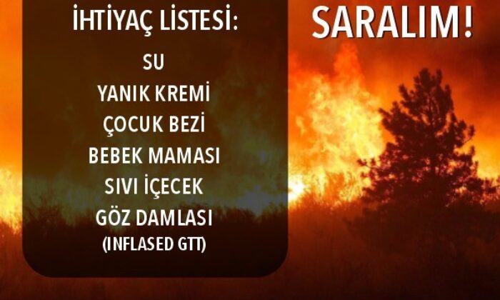 Efeler’den yangın bölgelerine yardım eli