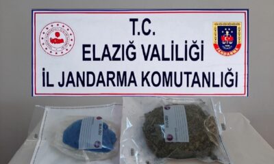 Elazığ’da araca zulalanmış vaziyette 1 buçuk kilo esrar ele geçirildi