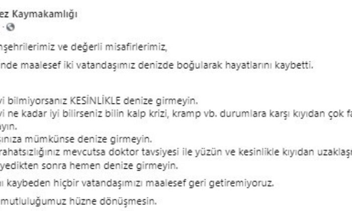Enez’de serinlemek için denize giren iki kardeşten biri boğuldu