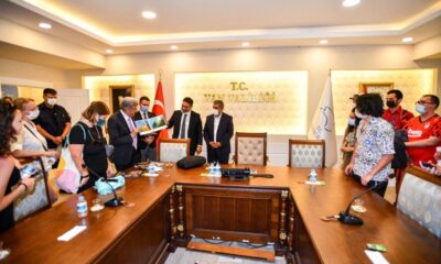 Erasmus öğrencilerinden Vali Bilmez’e ziyaret