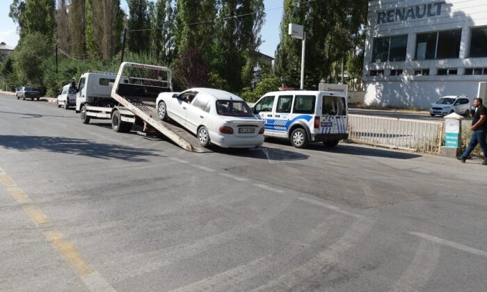 Erciş’te droneli trafik denetim