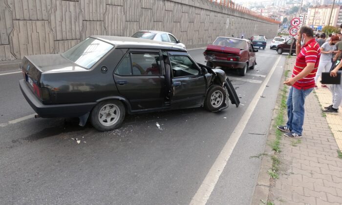 Ereğli’de zincirleme trafik kazası: 1 yaralı