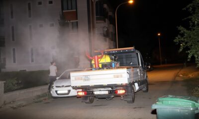 Erzincan’da haşere ve sineklere karşı sokaklar ilaçlandı