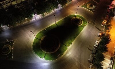 Eski Devlet Hastanesi Kavşağı ışıl ışıl oldu