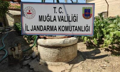 Evin bahçesinde tarihi sütun ele geçirildi