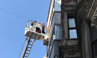 Fatih’te otelde yangın paniği