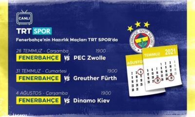 Fenerbahçe’nin hazırlık maçları canlı yayınla TRT Spor’da