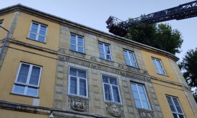 Fransız Konsolosluğuna bağlı Fransız Kreşi’nin çatısında çıkan yangın korkuttu