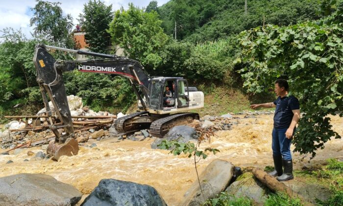 Giresun’un Doğankent ilçesinde sel tedbirleri