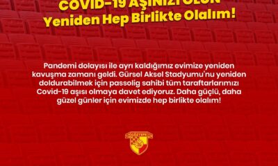 Göztepe’den taraftarına aşı çağrısı