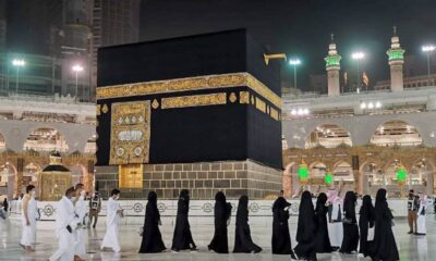 Hacılar ziyaret tavafı için Mescid-i Haram’da