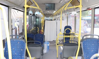 Halk otobüsü mobil aşı aracı oldu