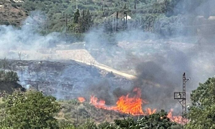 Hatay’da bahçe yangını korkuttu