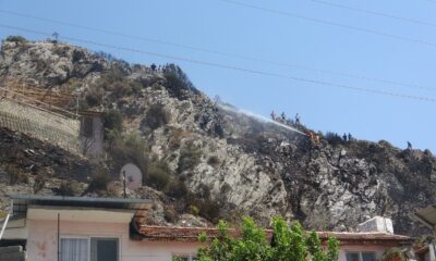 Hatay’da evleri tehdit eden orman yangını söndürüldü