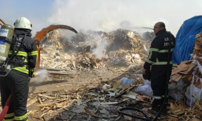 Hatay’da kereste fabrikasında yangın
