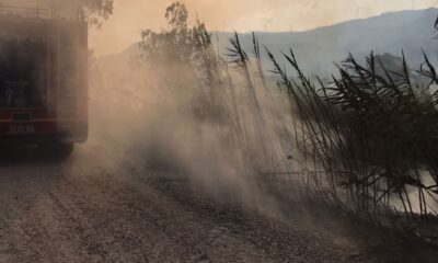 Hatay’da sazlık alandaki yangın kontrol altına alındı