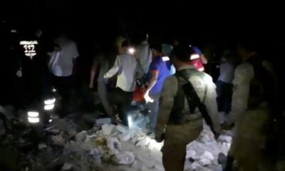 Hayvan otlatırken uçurumdan düşen kadının cansız bedeni 5 saatlik çalışma sonunda bulunduğu yerden çıkartıldı