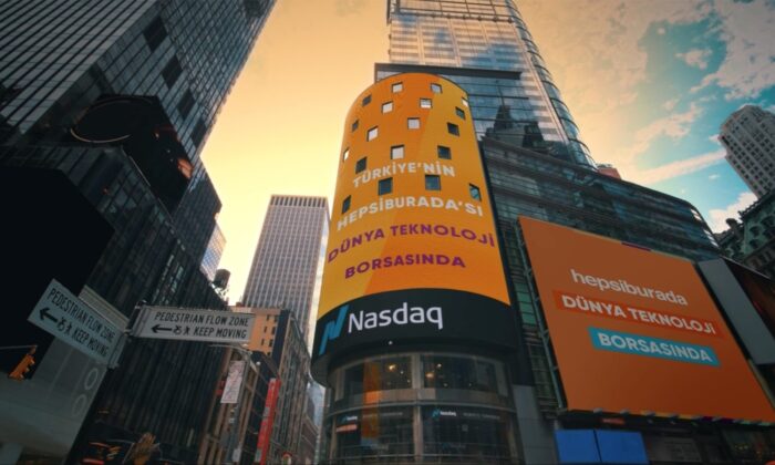 Hepsiburada’nın, NASDAQ’taki piyasa değerlemesi 4 milyar dolara ulaştı