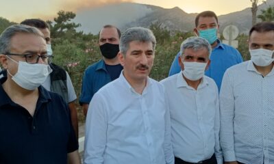 İçişleri Bakan Yardımcısı İnce, Mersin’de yangın bölgesinde