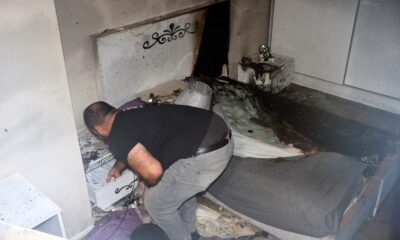 İkamet yangınında facianın eşiğinden dönüldü