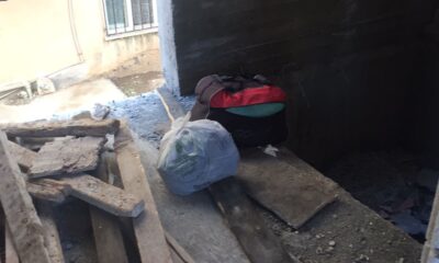 İnşaata bırakılan valiz ve poşet korkuttu