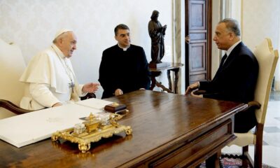 Irak Başbakanı el-Kazımi, Papa Francis ile bir araya geldi