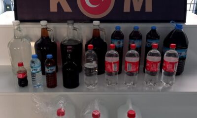 Isparta’da litrelerce kaçak içki ve akaryakıt ele geçirildi