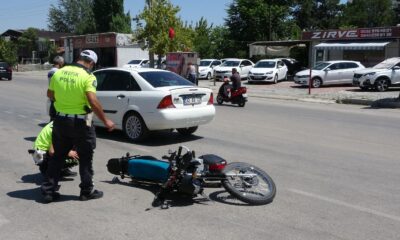Isparta’da otomobil ile motosiklet çarpıştı: 1 yaralı