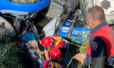 İtfaiye ekipleri zamanla yarıştı ama talihsiz çiftçi kurtarılamadı