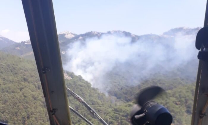 İzmir’de ormanlık alanda çıkan yangın kontrol altında
