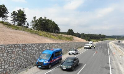 Jandarmadan drone ile trafik denetimi