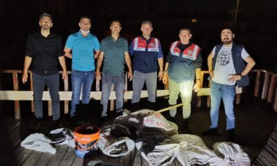 Kaçak avlanan 250 kilogram balığa el konuldu