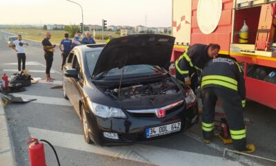 Kamyon otomobile çarptı: 3 yaralı